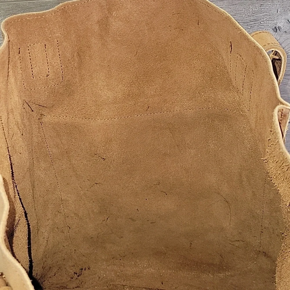 Abel Local and Global Brown Leather Tote Shoulder Bag Handbag